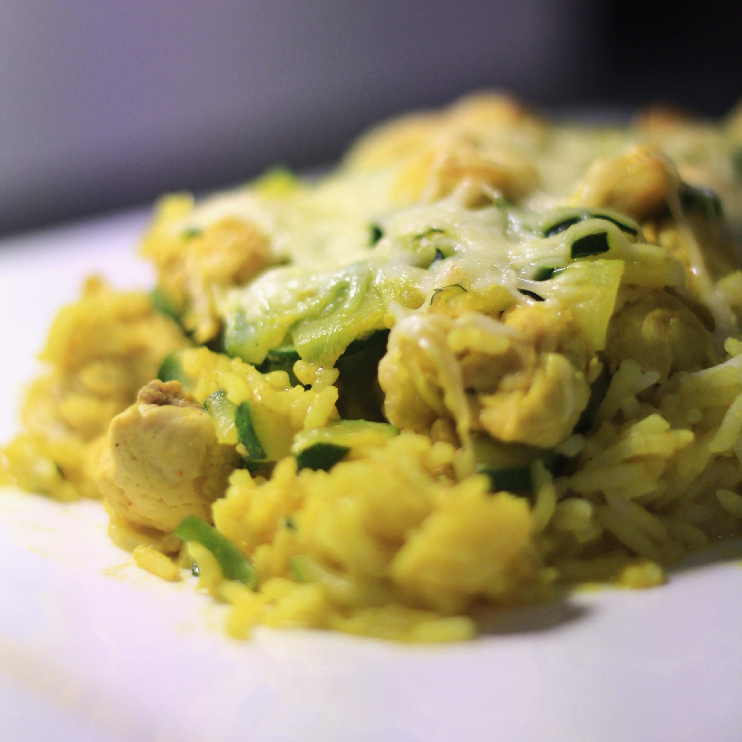 Gratin de riz aux légumes et poulet