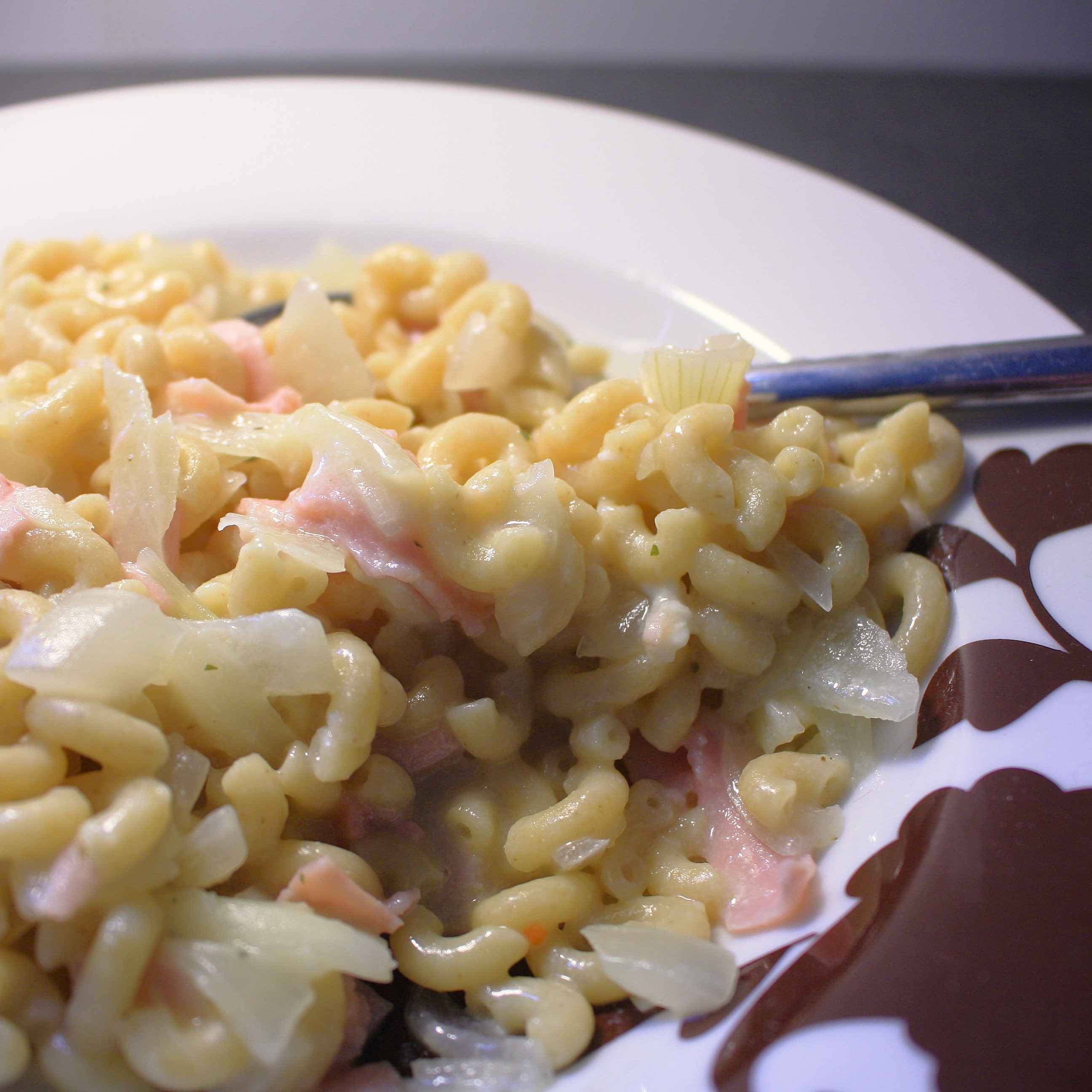 Coquillettes jambon et chèvre